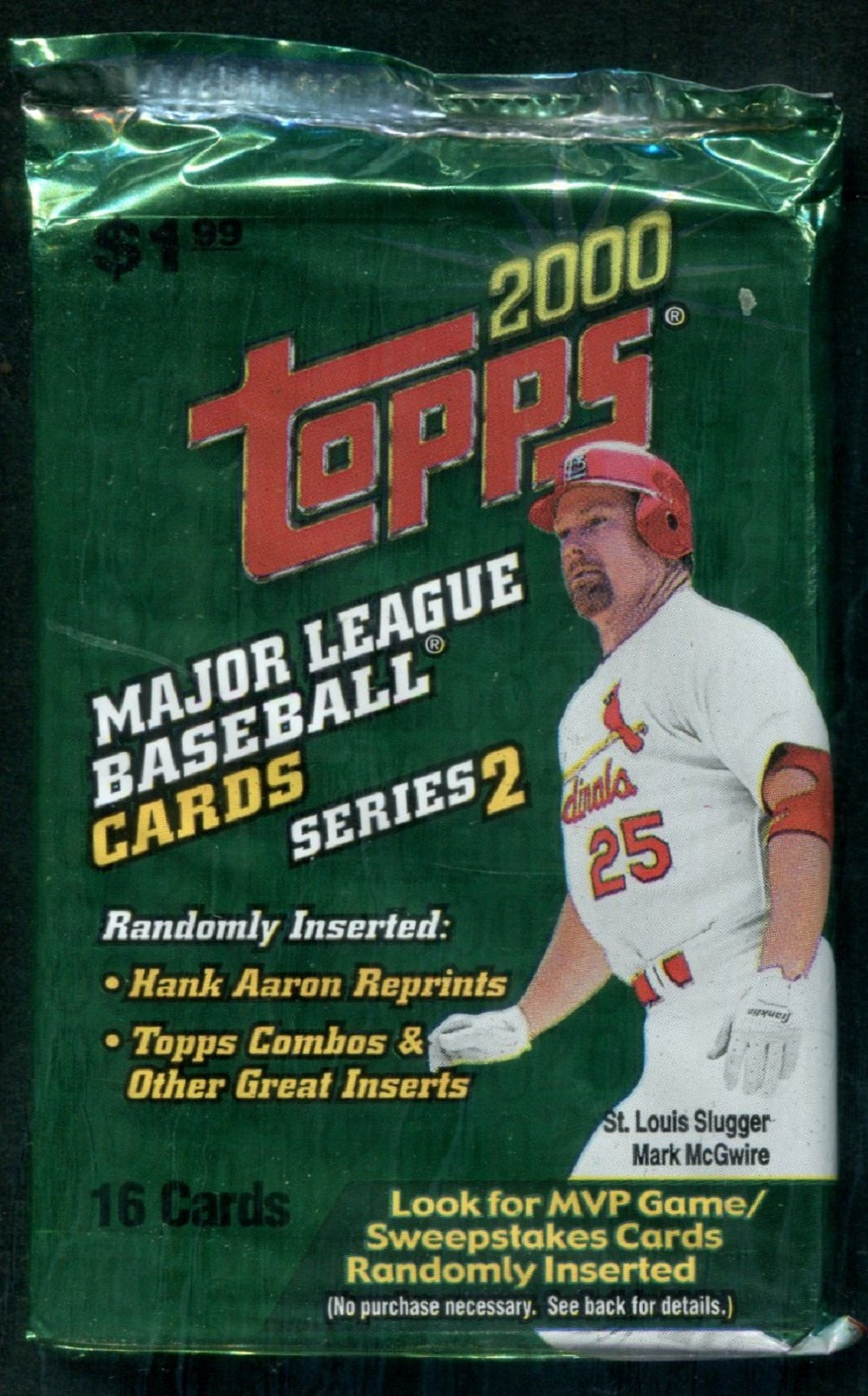 2000 Topps Baseball Unopened Series 2 Jumbo Pack (Pre-Priced) (16)