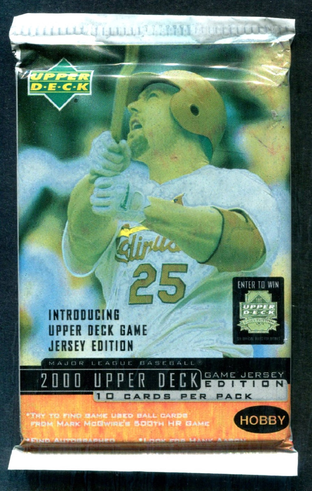 2000 Upper Deck Baseball Game Jersey Edition Unopened Series 2 Pack (Hobby) (10)