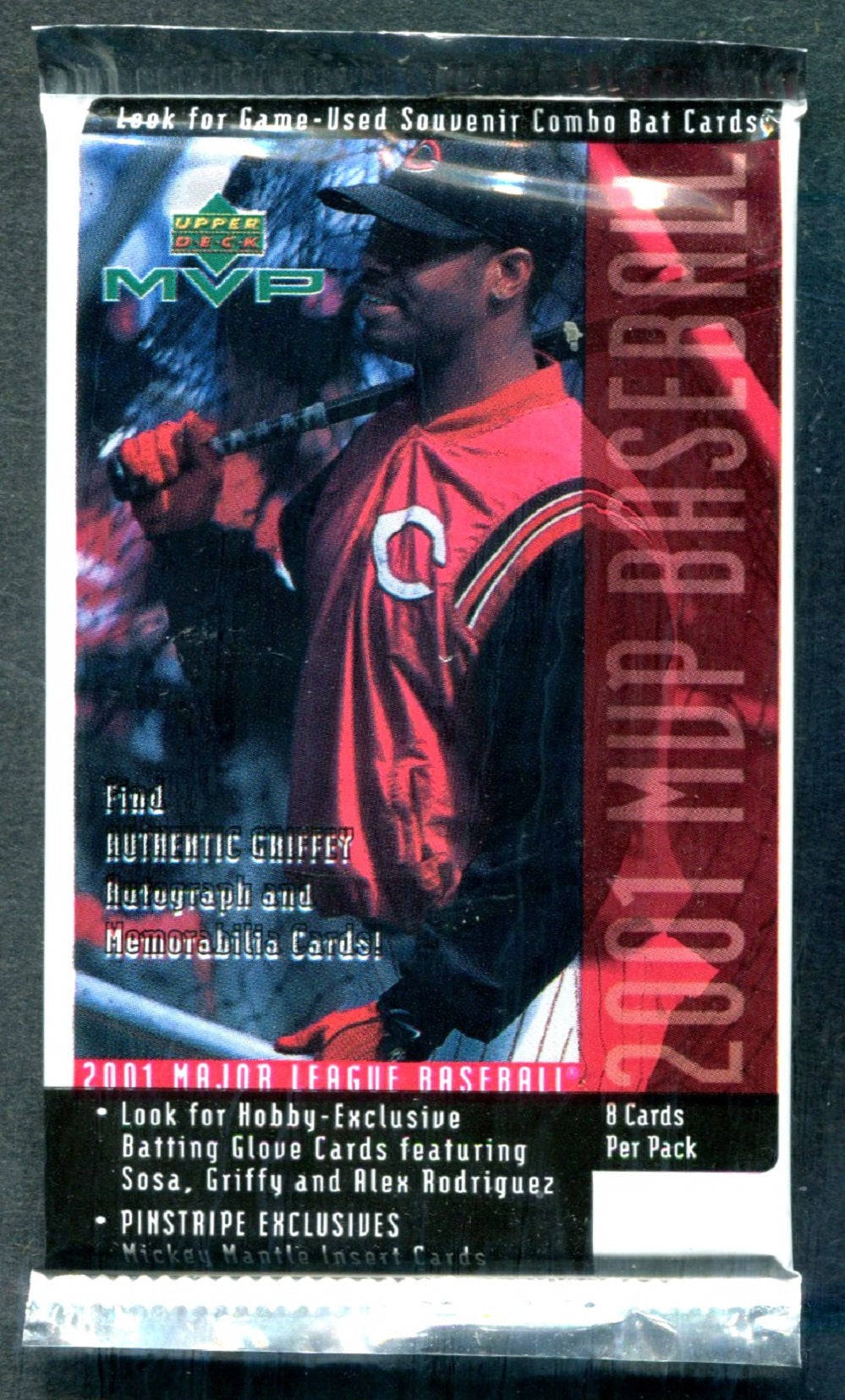 2001 Upper Deck MVP Baseball Unopened Pack (8) (PS)