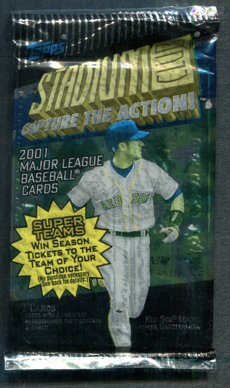 2001 Topps Stadium Club Baseball Unopened Pack (7)