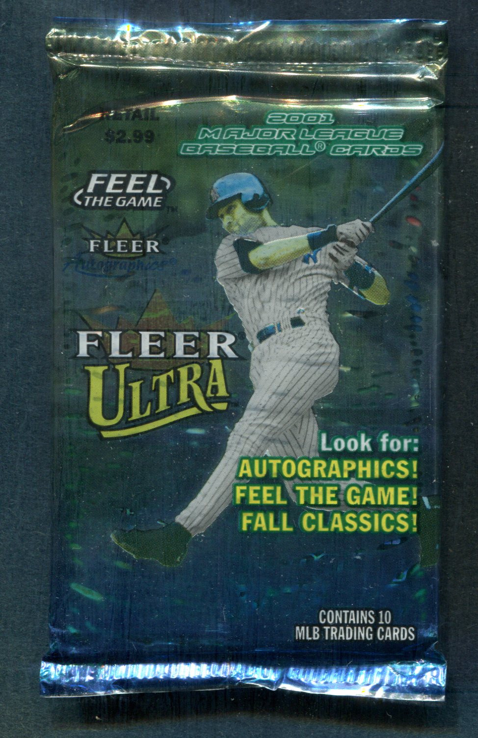 2001 Fleer Ultra Baseball Unopened Pack (Retail) (Pre-Priced) (10)