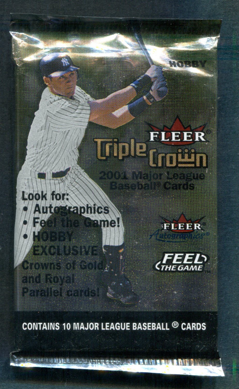 2001 Fleer Triple Crown Baseball Unopened Pack (Hobby) (10)