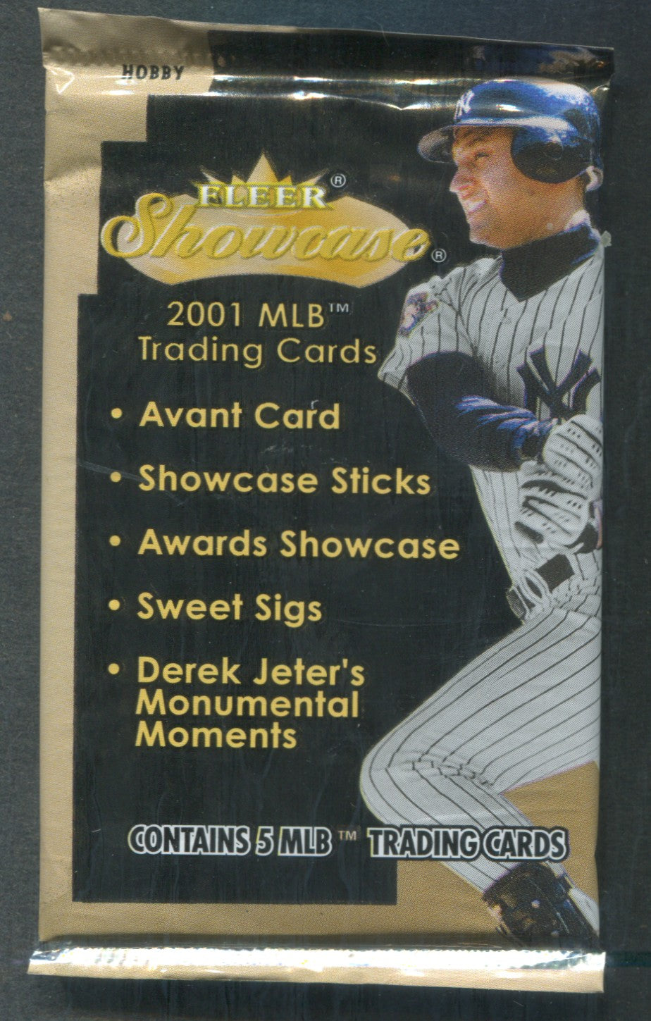2001 Fleer Showcase Baseball Unopened Pack (Hobby) (5)