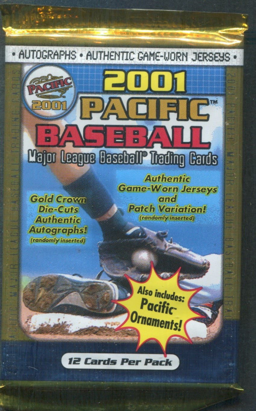 2001 Pacific Baseball Unopened Pack (12)