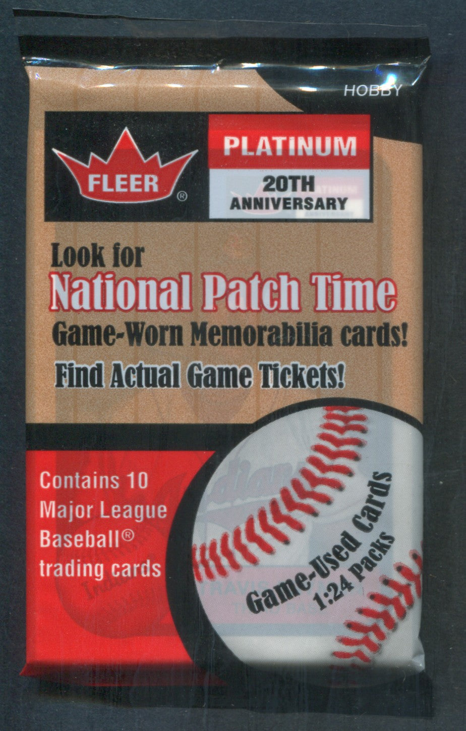 2001 Fleer Platinum Baseball Unopened Pack (Hobby) (10)