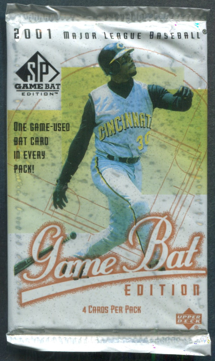 2001 Upper Deck SP Game Bat Edition Baseball Unopened Pack (4)