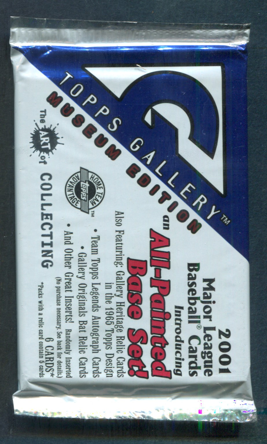 2001 Topps Gallery Museum Edition Baseball Unopened Pack (HTA) (6)