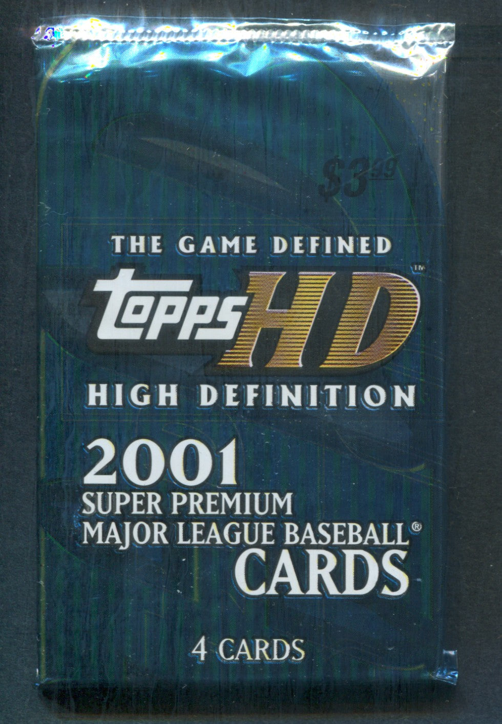 2001 Topps HD High Definition Baseball Unopened Pack (HTA) (4)
