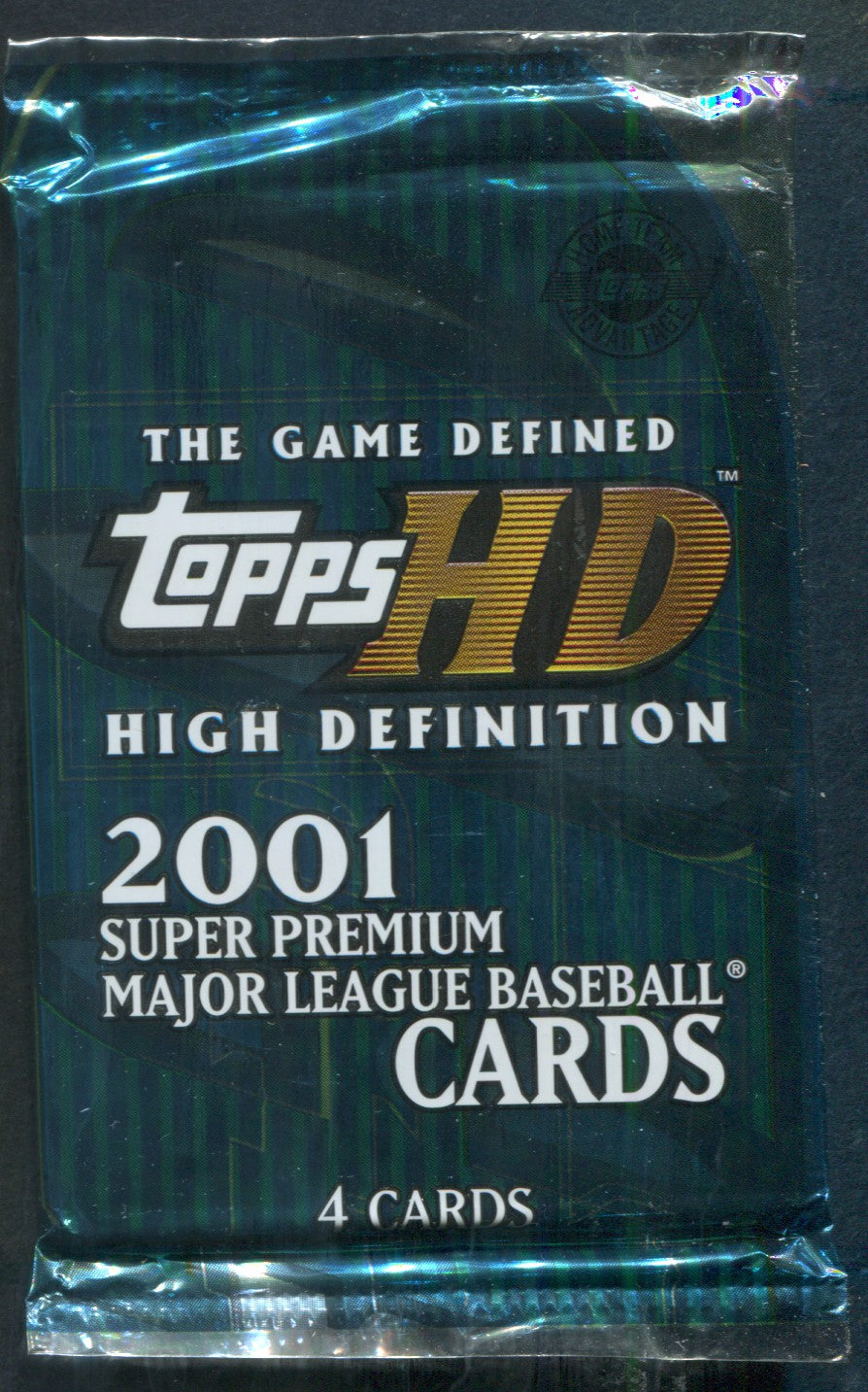2001 Topps HD High Definition Baseball Unopened Pack (Pre-Priced) (4)