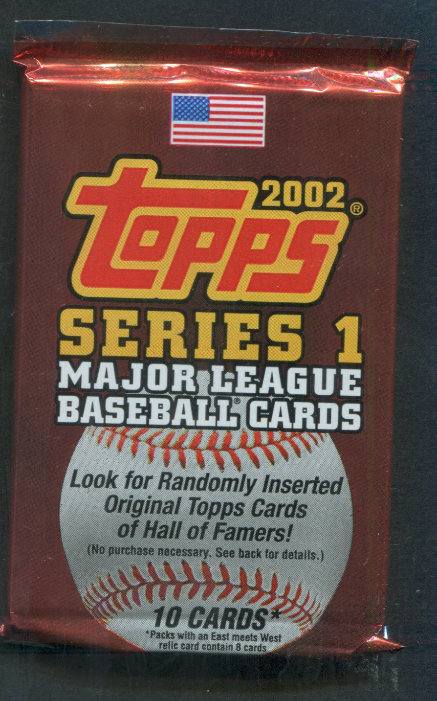 2002 Topps Baseball Unopened Series 1 Pack (10)