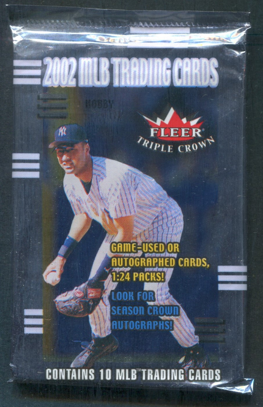2002 Fleer Triple Crown Baseball Unopened Pack (Hobby) (10)
