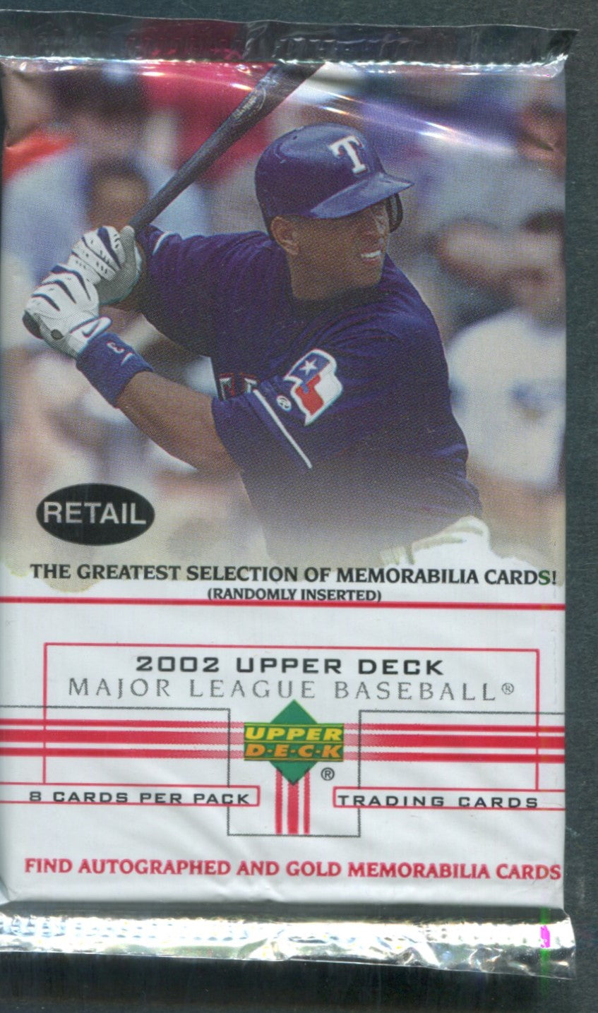 2002 Upper Deck Baseball Unopened Series 1 Pack (Retail) (8)