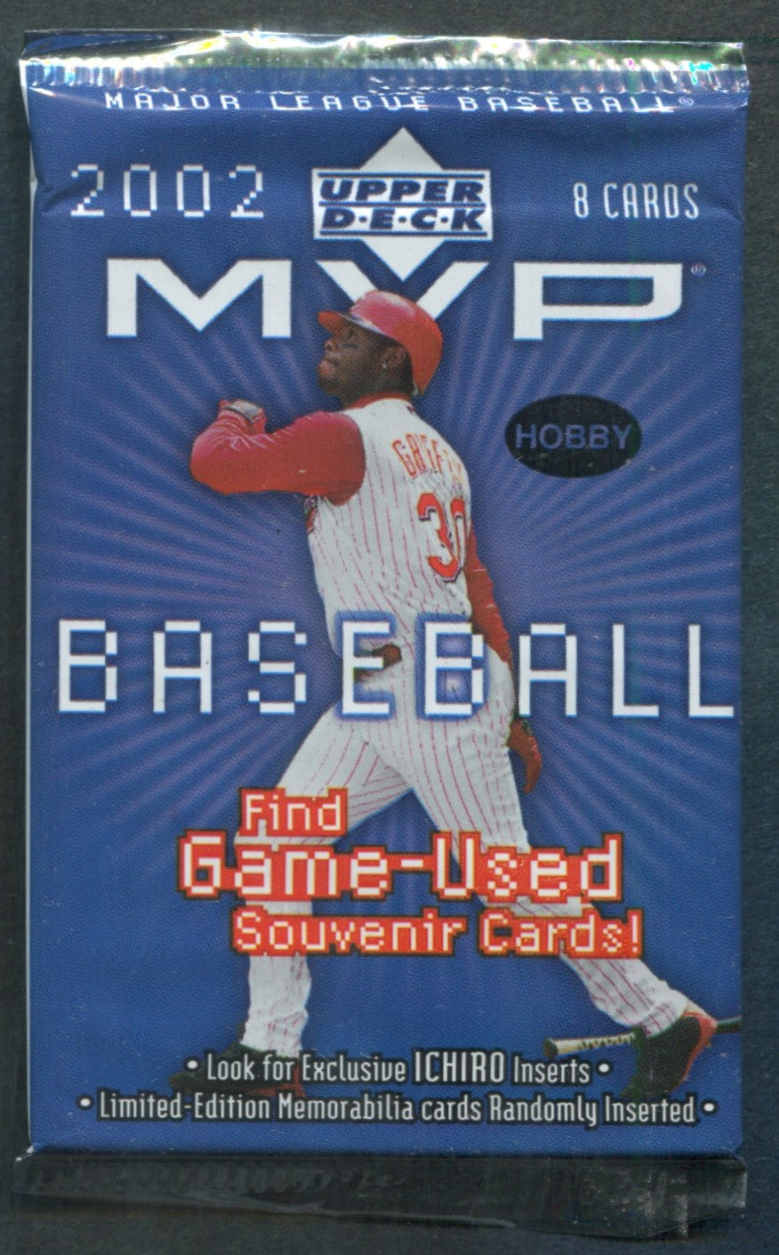 2002 Upper Deck MVP Baseball Unopened Pack (Hobby) (8)