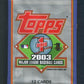 2003 Topps Baseball Unopened Series 1 Pack (12)