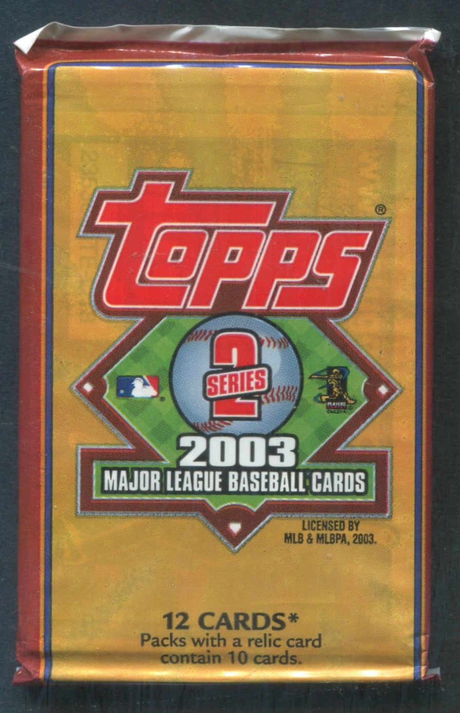 2003 Topps Baseball Unopened Series 2 Pack (12)