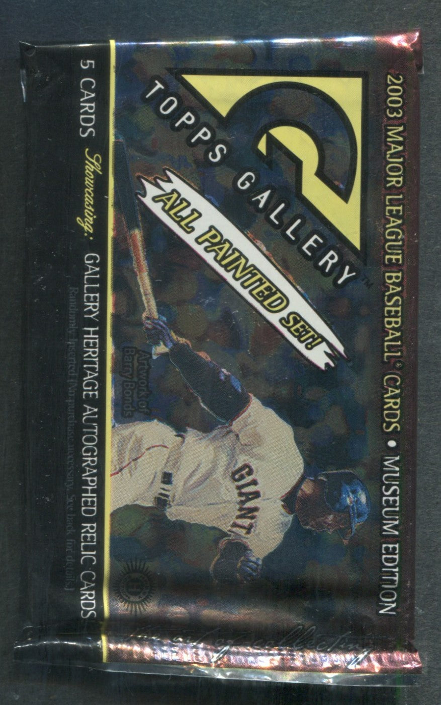 2003 Topps Gallery Museum Edition Baseball Unopened Pack (Hobby) (5)