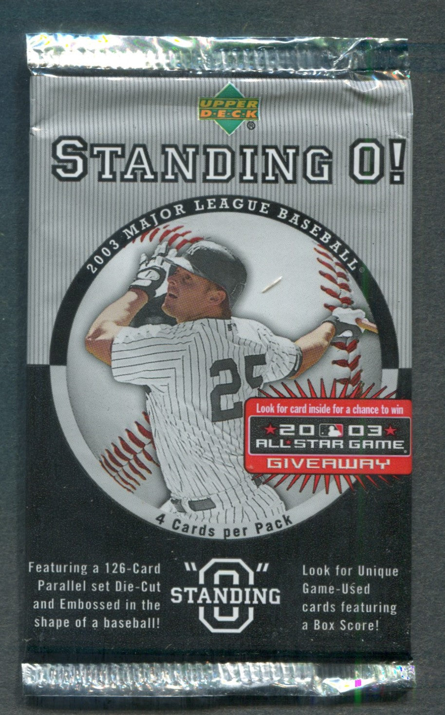 2003 Upper Deck Standing O! Baseball Unopened Pack (4)