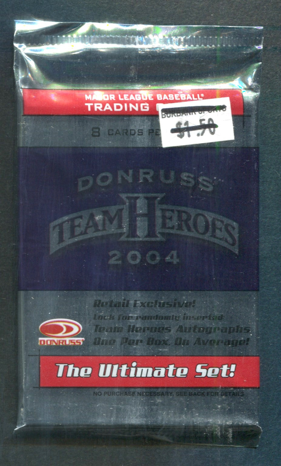 2004 Donruss Team Heros Baseball Unopened Pack (8) (PS)