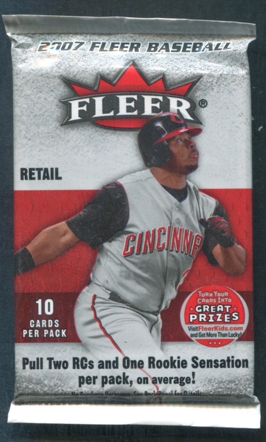 2007 Fleer Baseball Unopened Pack (Retail) (10)