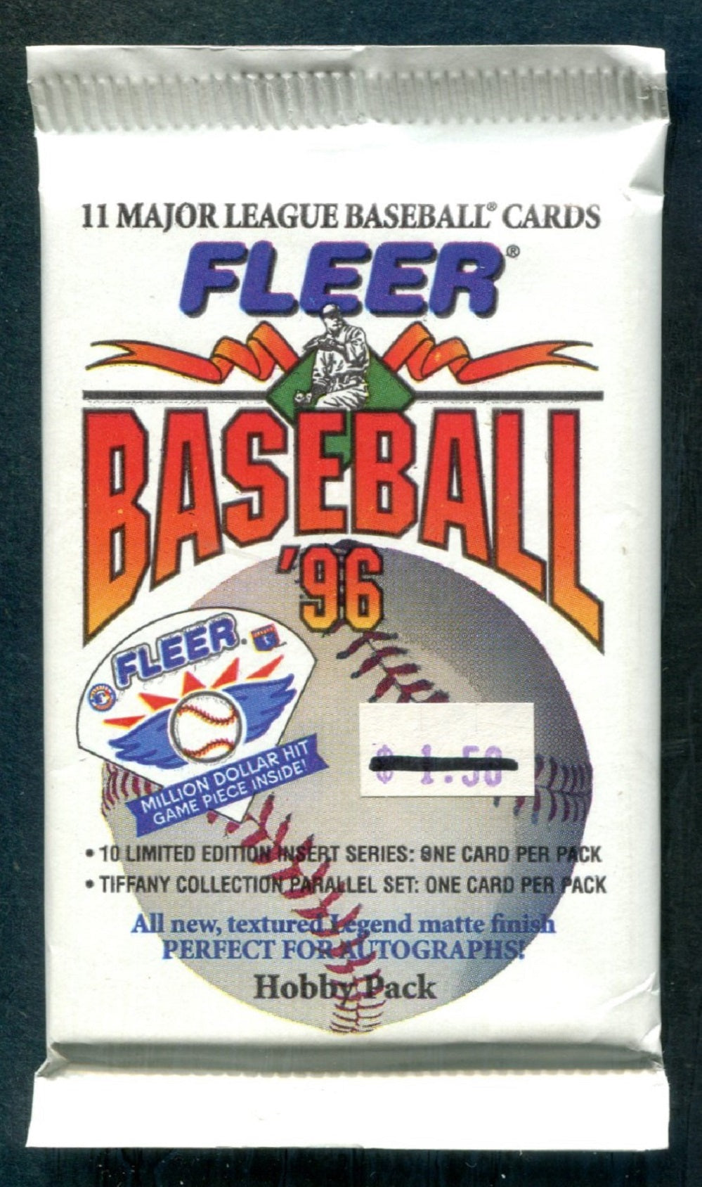 1996 Fleer Baseball Unopened Pack (Hobby) (11) (PS)