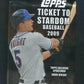2009 Topps Ticket to Stardom Baseball Unopened Pack (Hobby) (12)