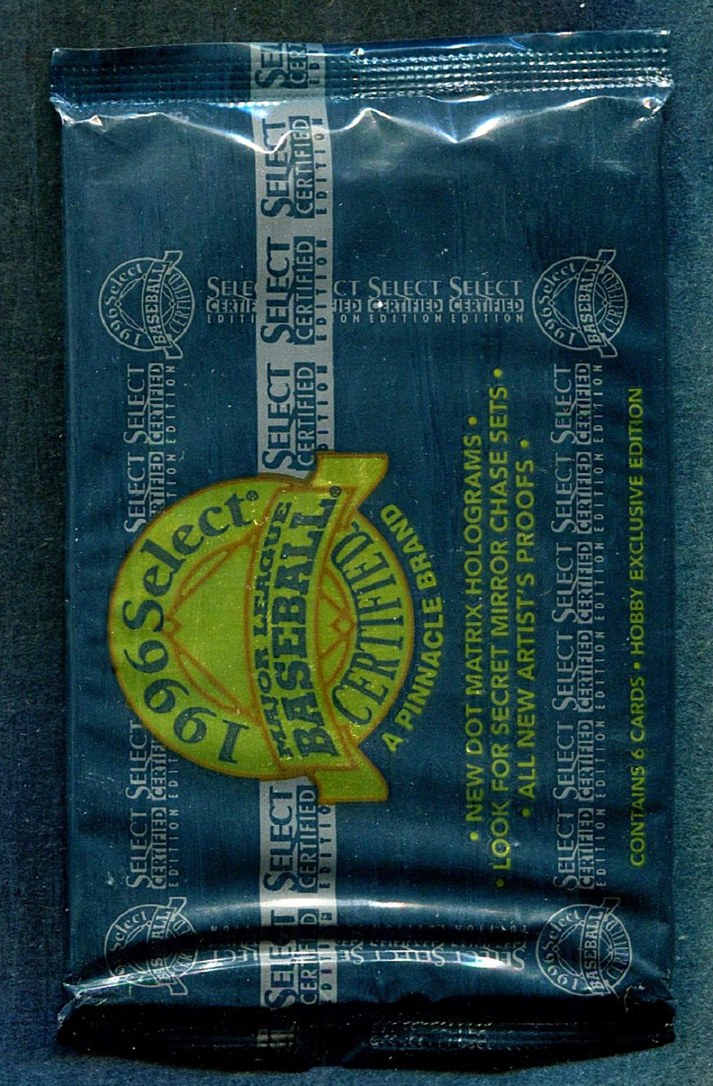 1996 Pinnacle Select Certified Baseball Unopened Pack (6)