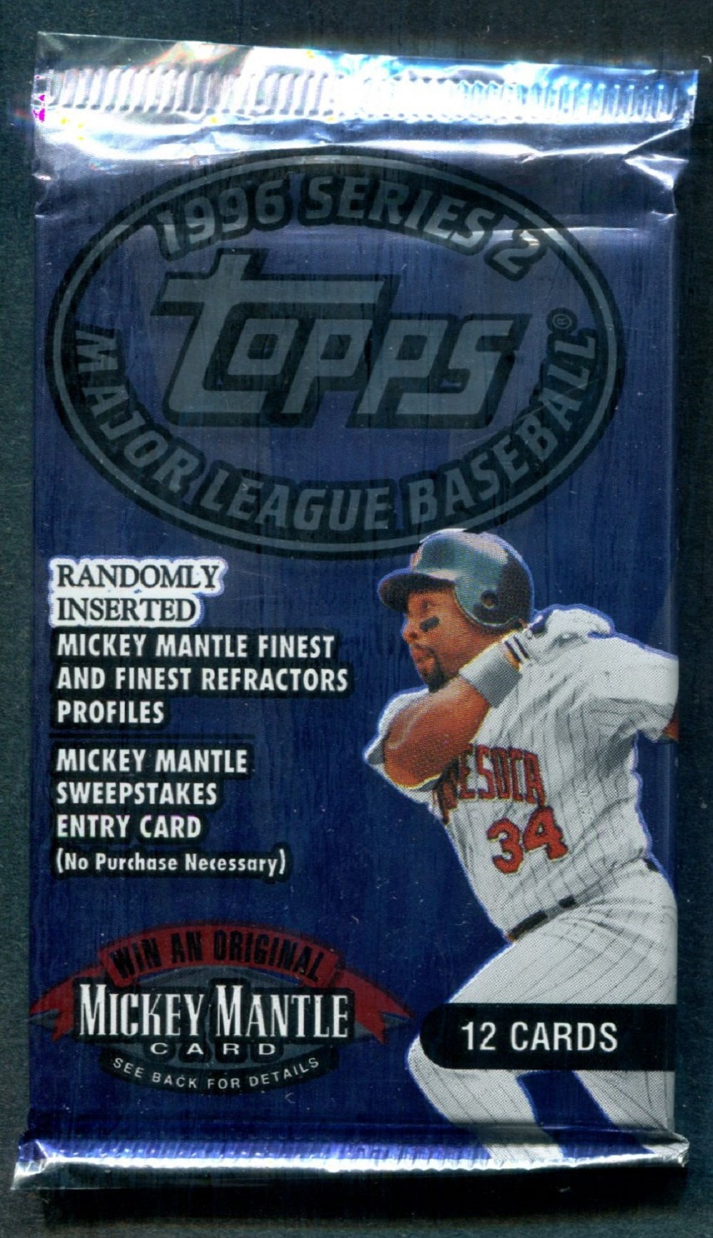 1996 Topps Baseball Unopened Series 2 Pack (Retail) (12)