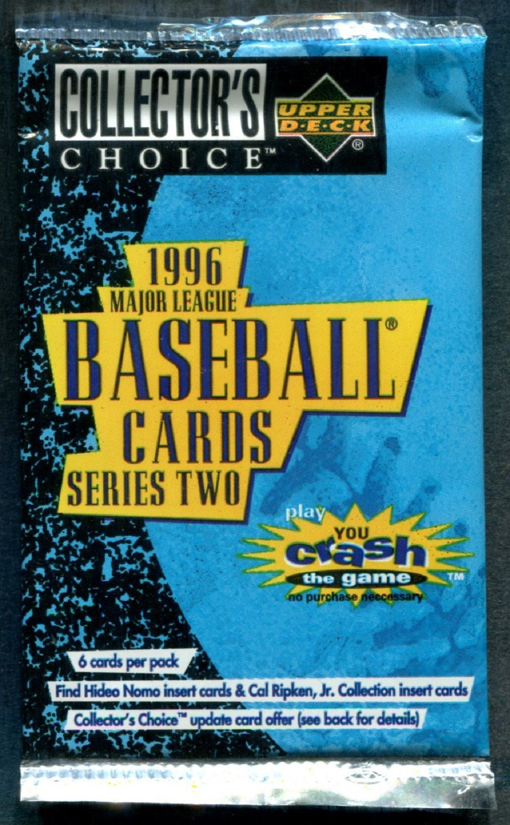 1996 Upper Deck Collector's Choice Baseball Unopened Series 2 Pack (Retail) (6)