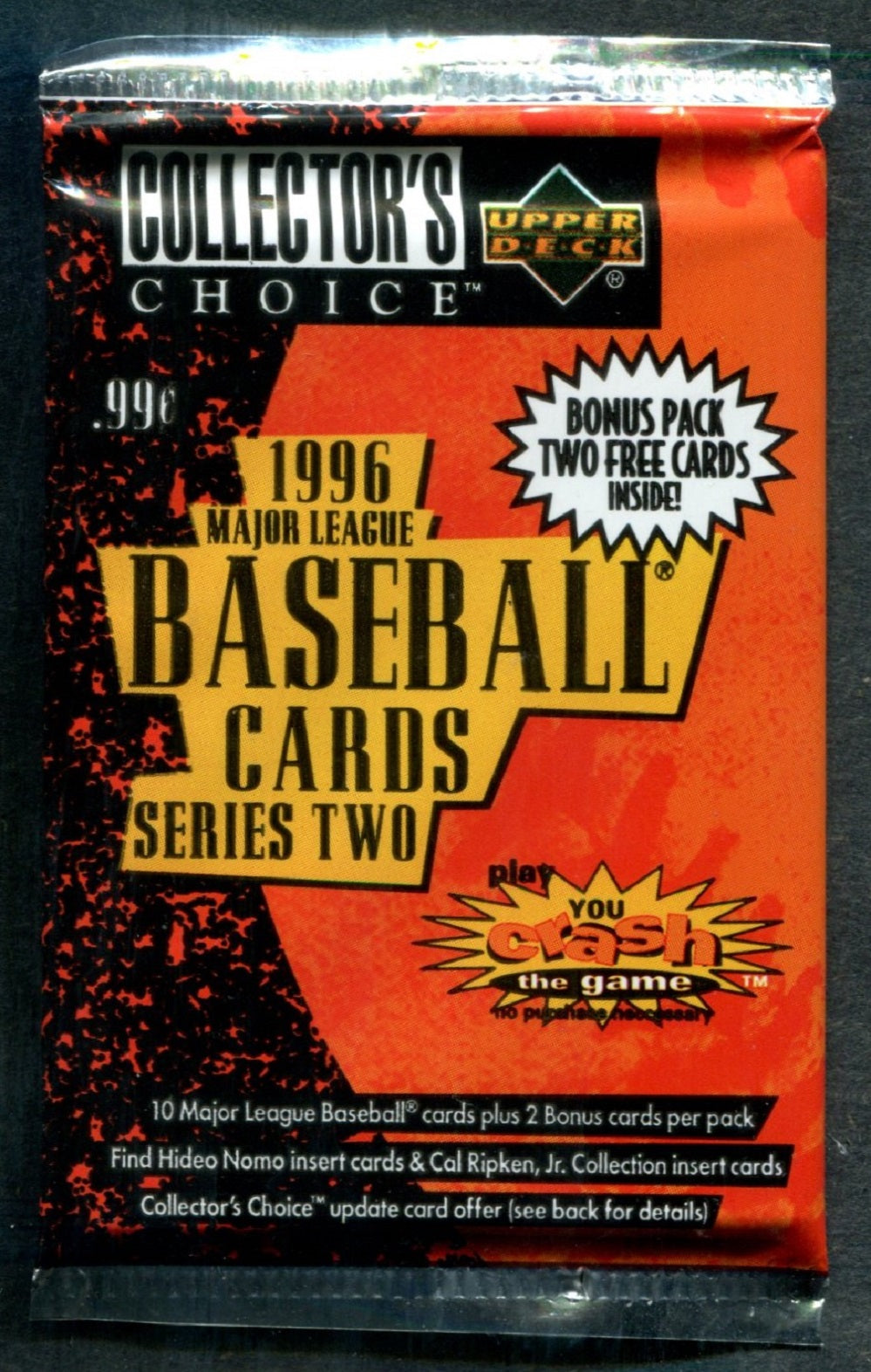 1996 Upper Deck Collector's Choice Baseball Unopened Series 2 Pack (Retail) (Pre-Priced) (12)