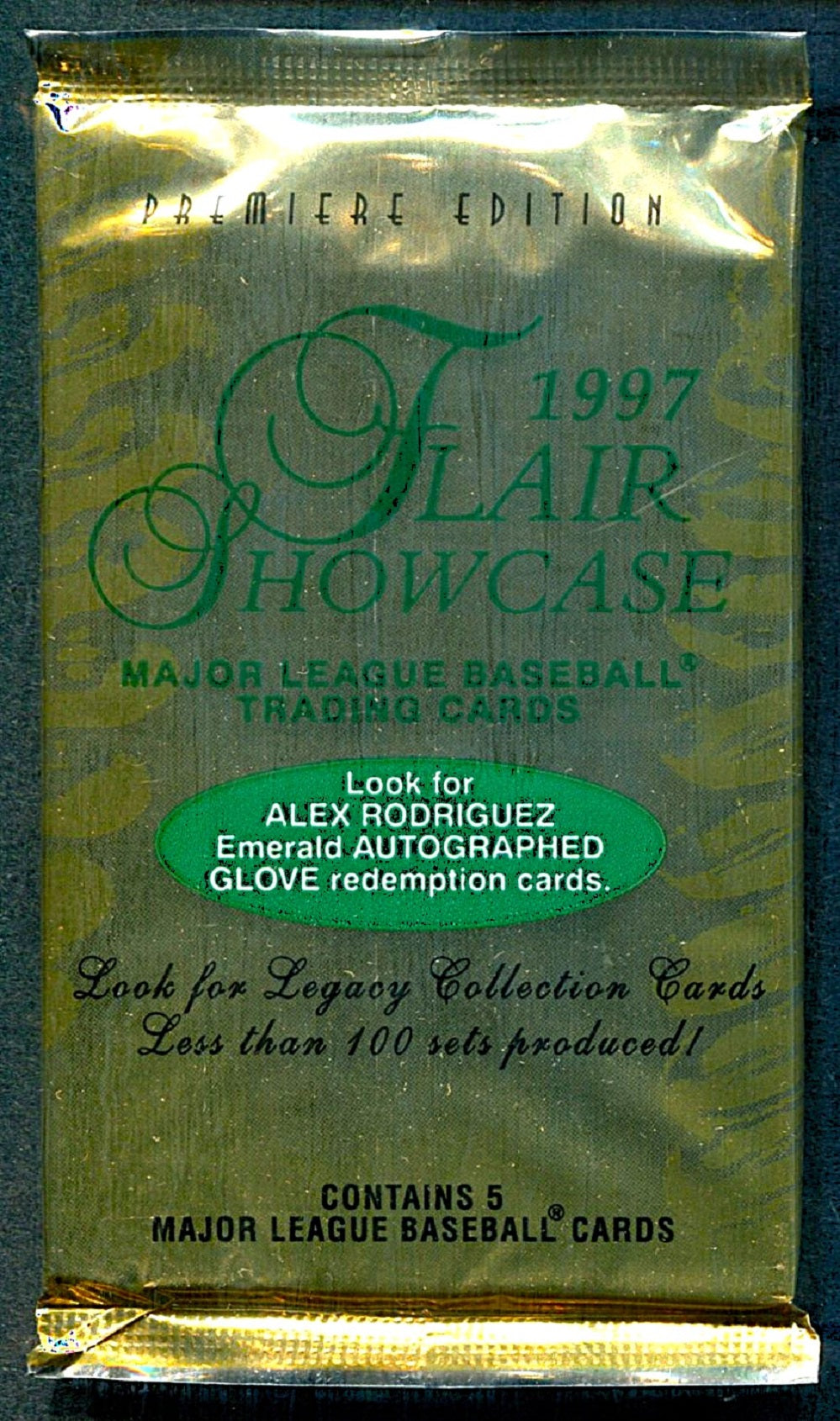 1997 Fleer Flair Showcase Baseball Unopened Pack (5)