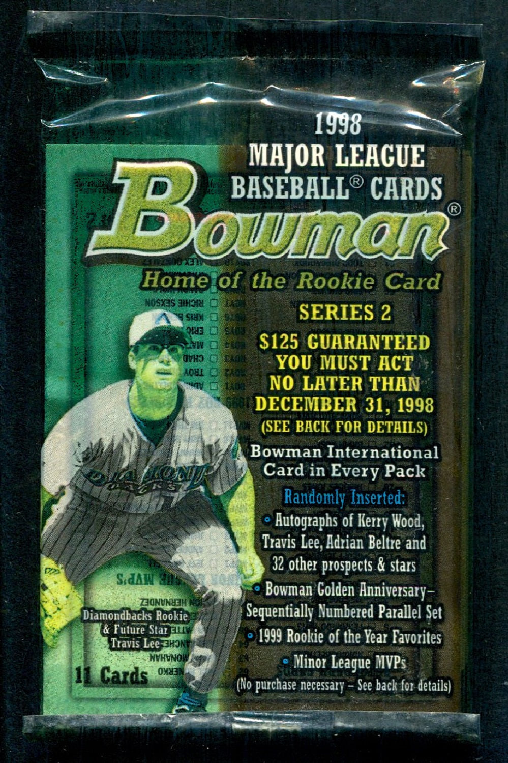 1998 Bowman Baseball Unopened Series 2 Pack (11)