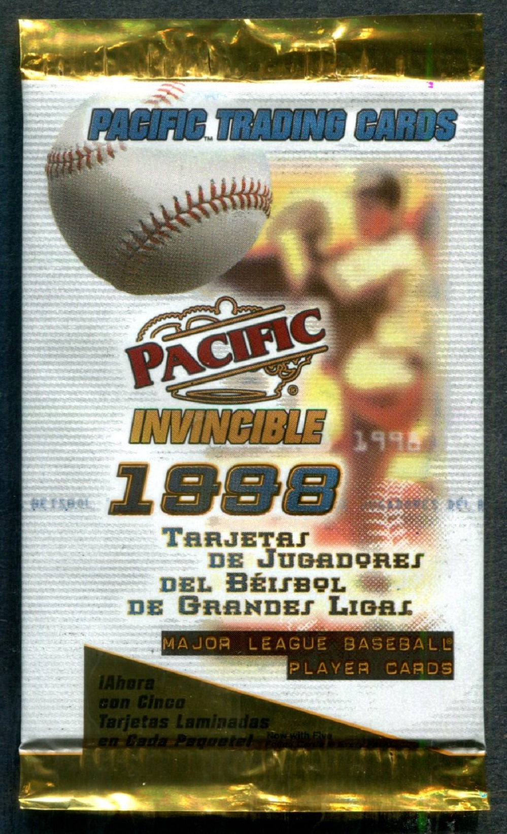 1998 Pacific Invincible Baseball Unopened Pack (5)