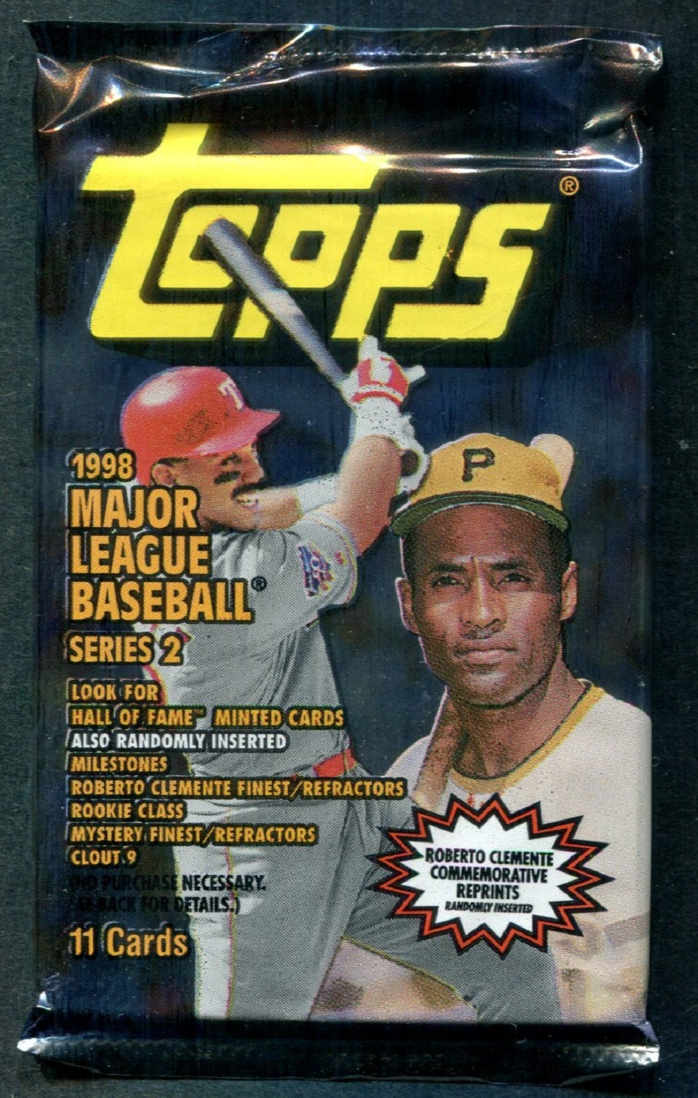 1998 Topps Baseball Unopened Series 2 Pack (11)