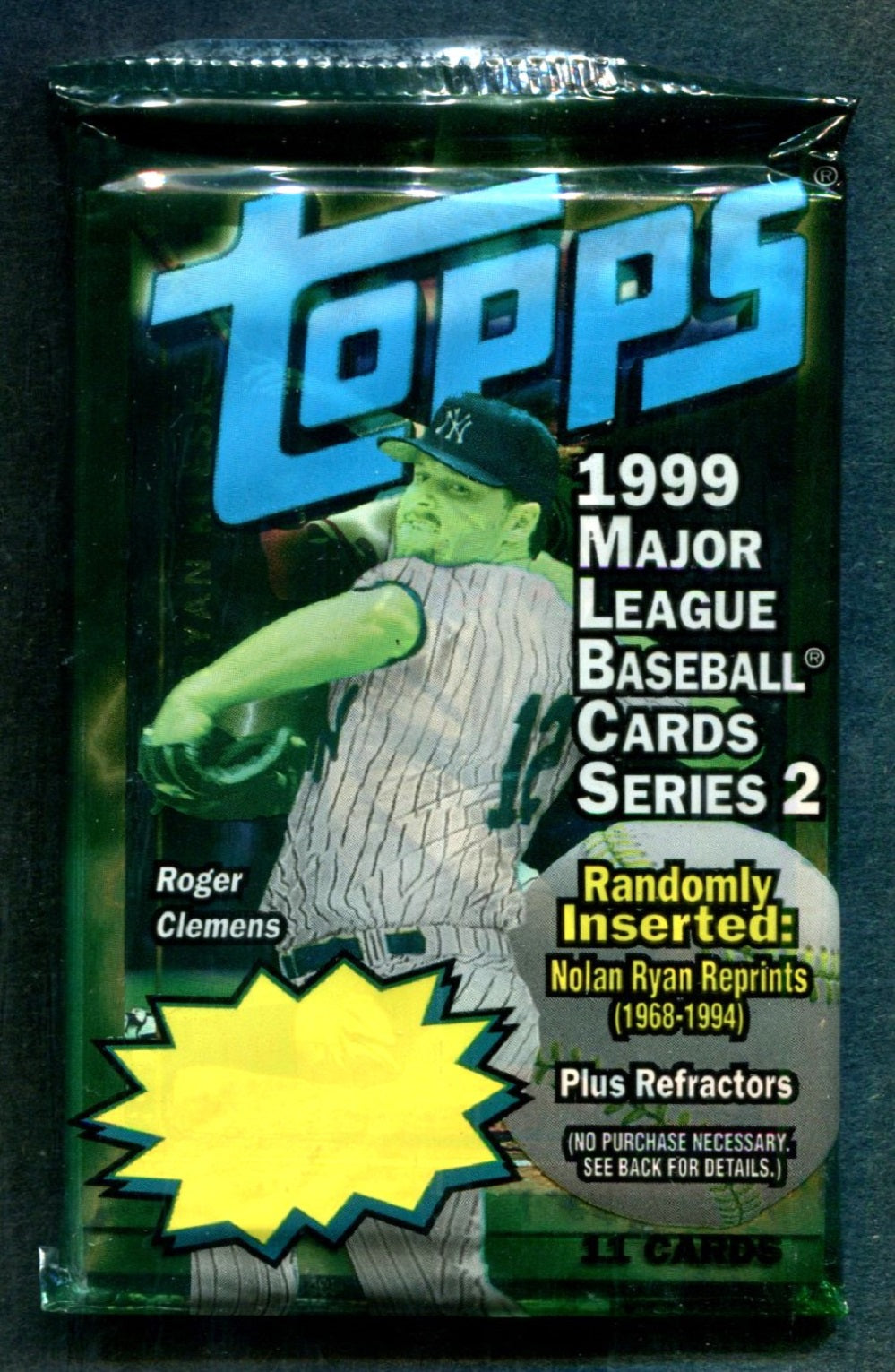 1999 Topps Baseball Unopened Series 2 Pack (11)