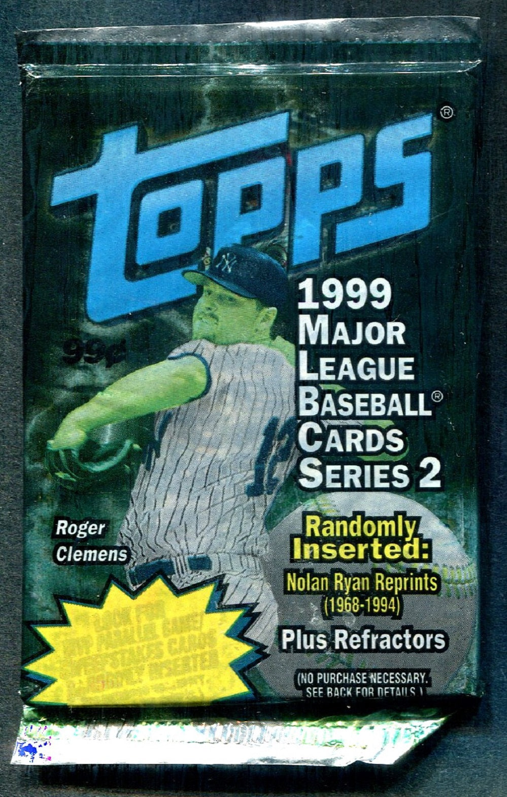 1999 Topps Baseball Unopened Series 2 Pack (Pre-Priced) (8)