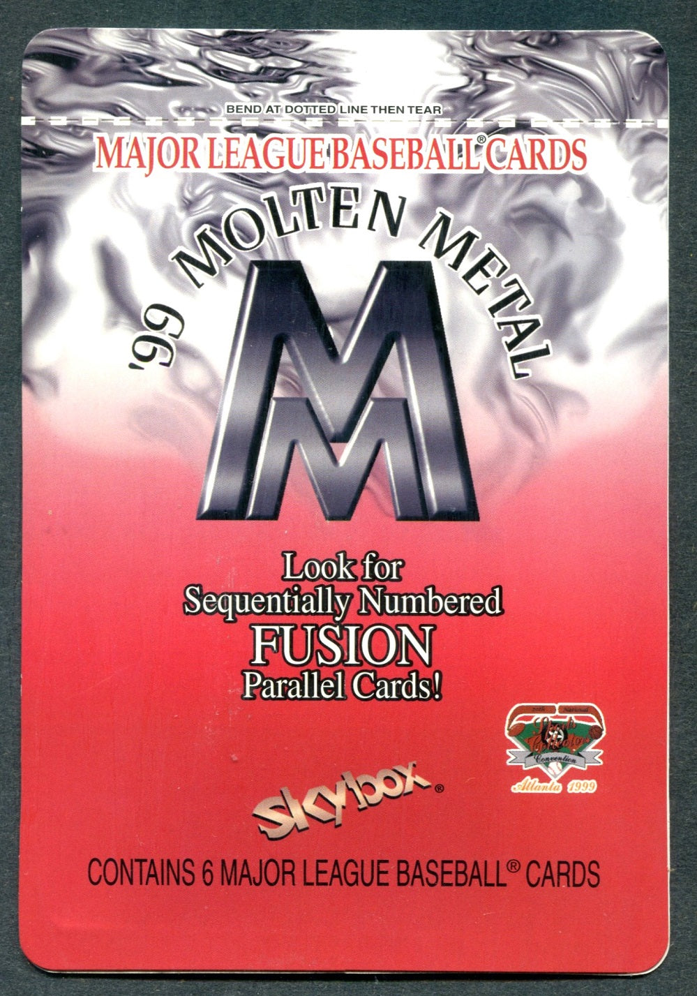 1999 SkyBox Molten Metal Baseball Unopened Pack (6)