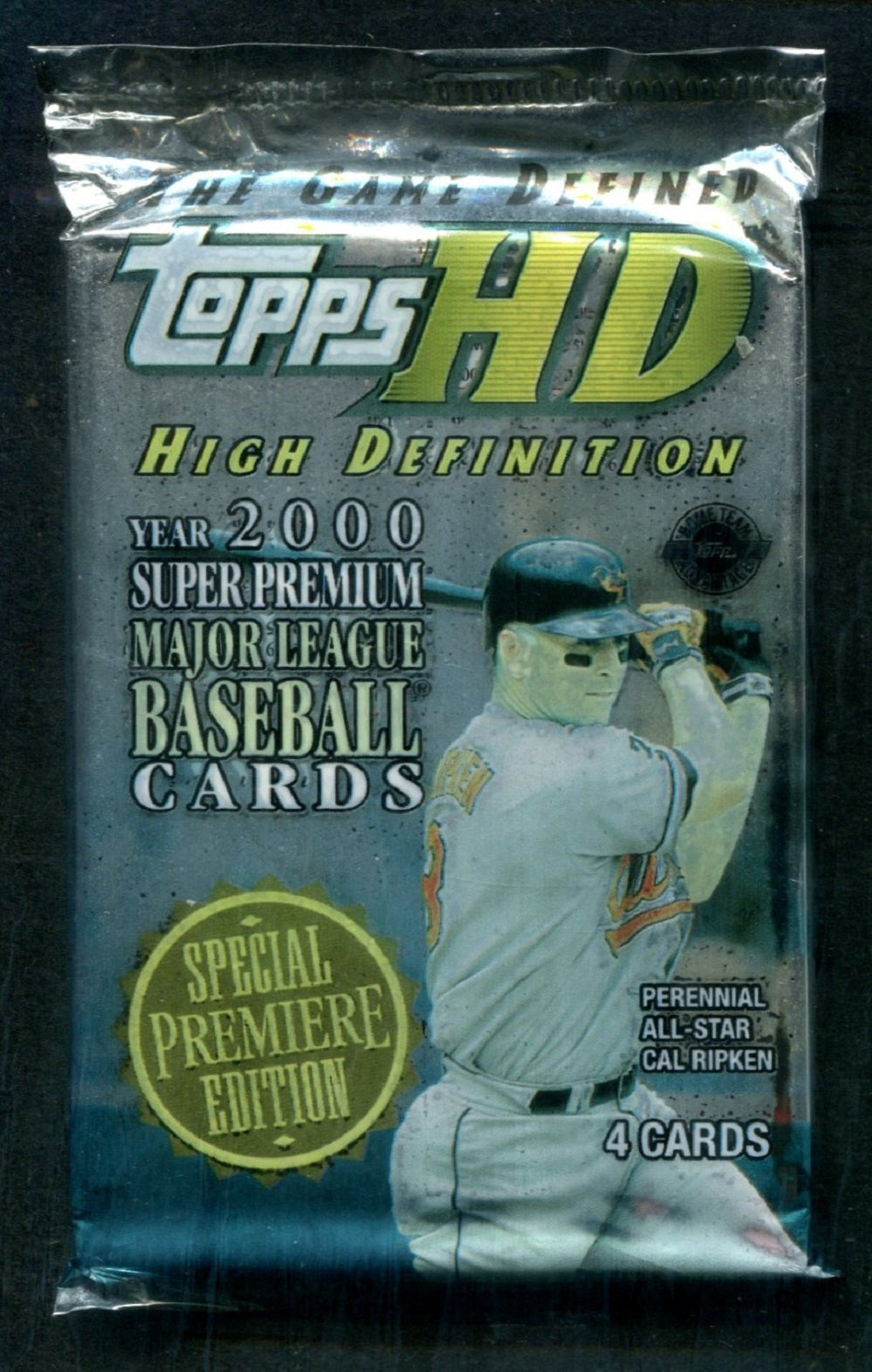 2000 Topps HD High Definition Baseball Unopened Pack (4)