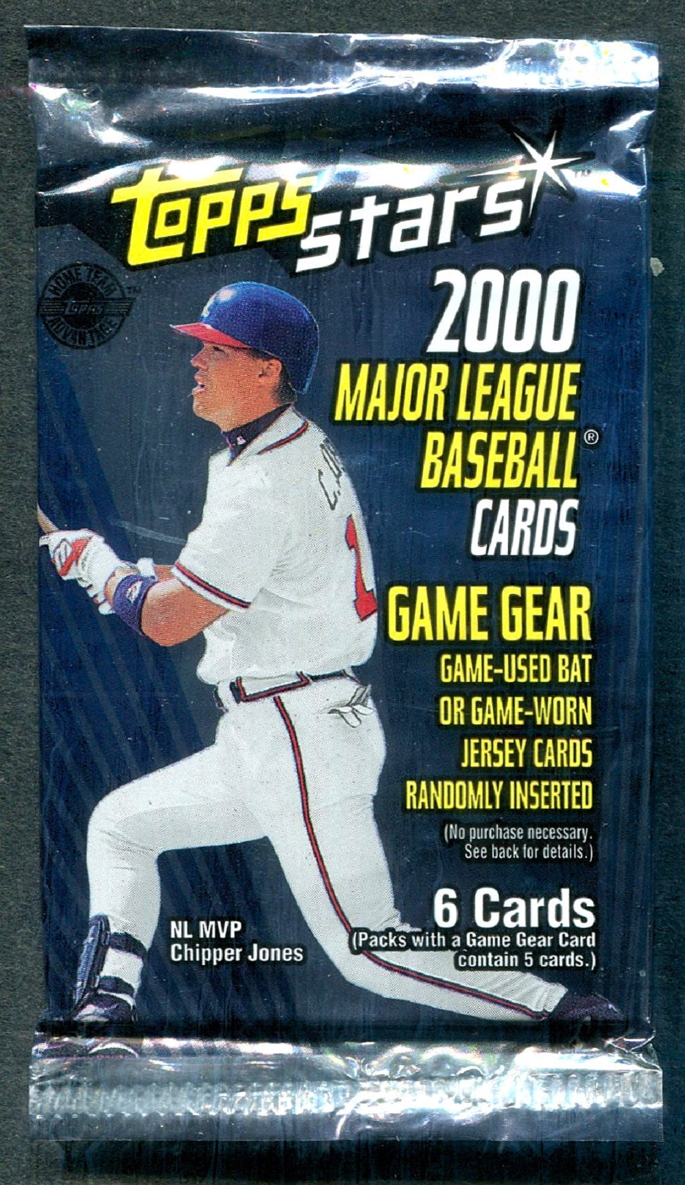 2000 Topps Stars Baseball Unopened Pack (HTA) (6)
