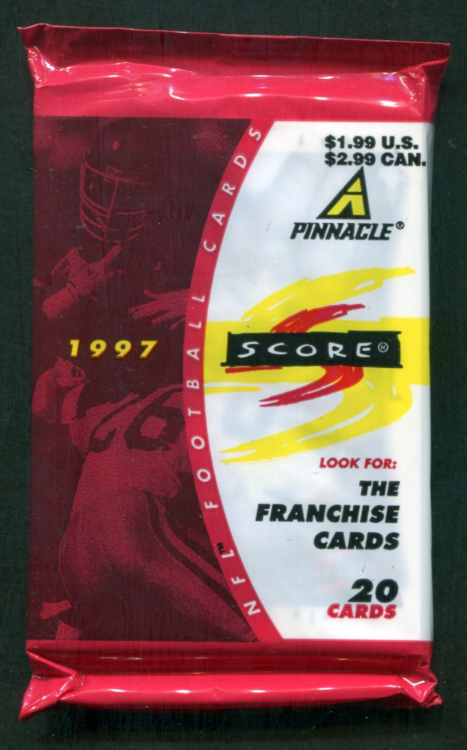 1997 Score Football Unopened Pack (Retail) (Pre-Priced) (20)