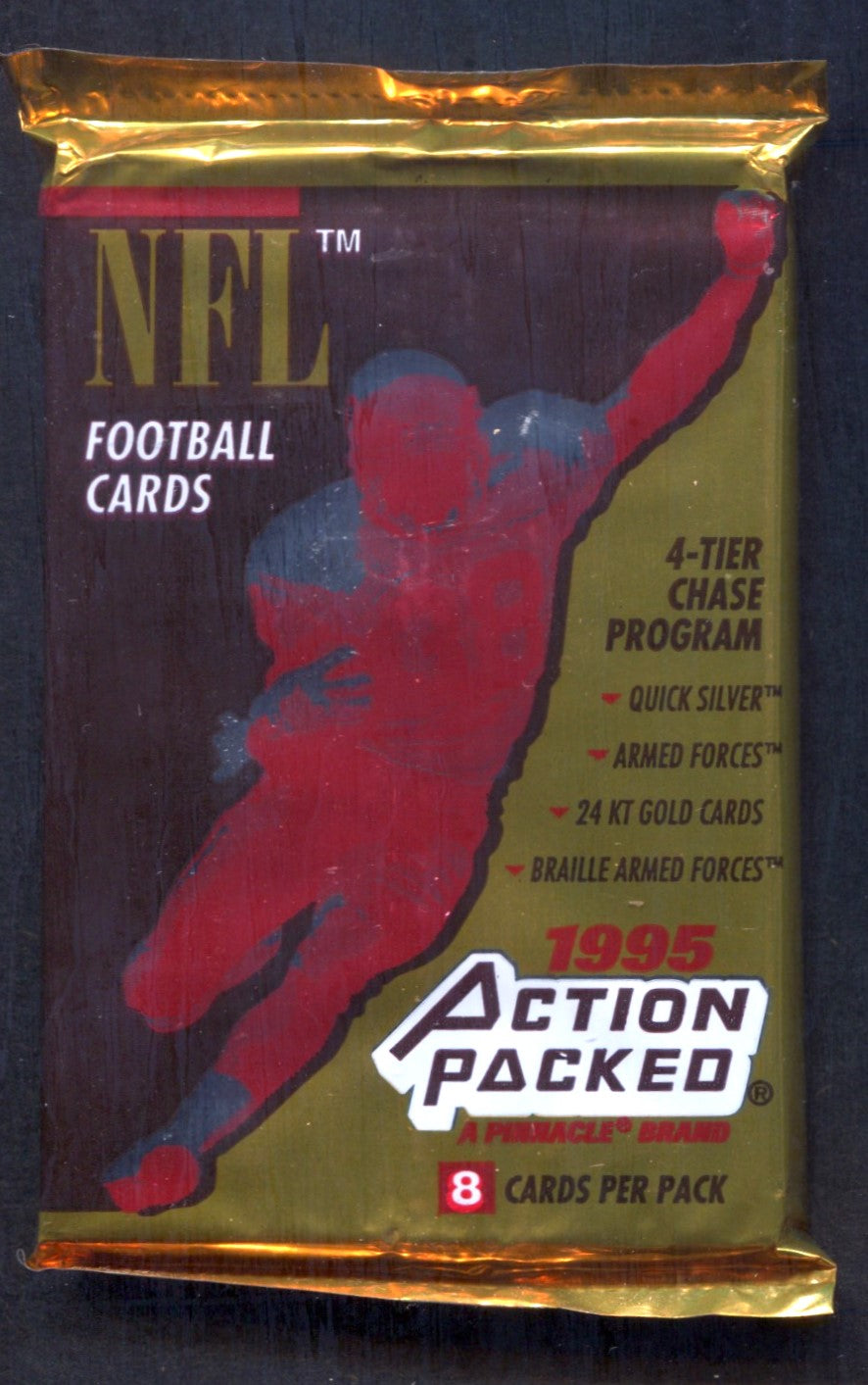 1995 Action Packed Football Unopened Pack (8)