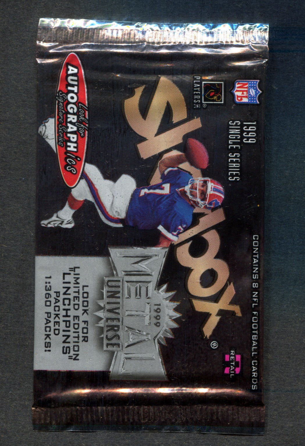 1999 Skybox Metal Universe Football Unopened Pack (Retail) (8)