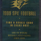 1999 Upper Deck SPx Football Unopened Pack (Hobby) (3)