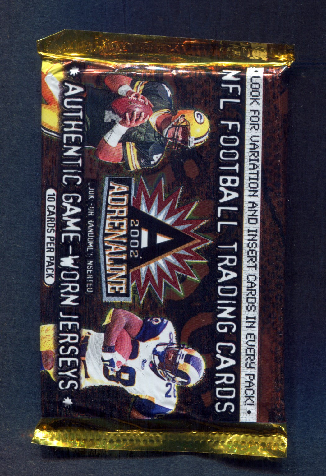 2002 Pacific Adrenaline Football Unopened Pack (10)