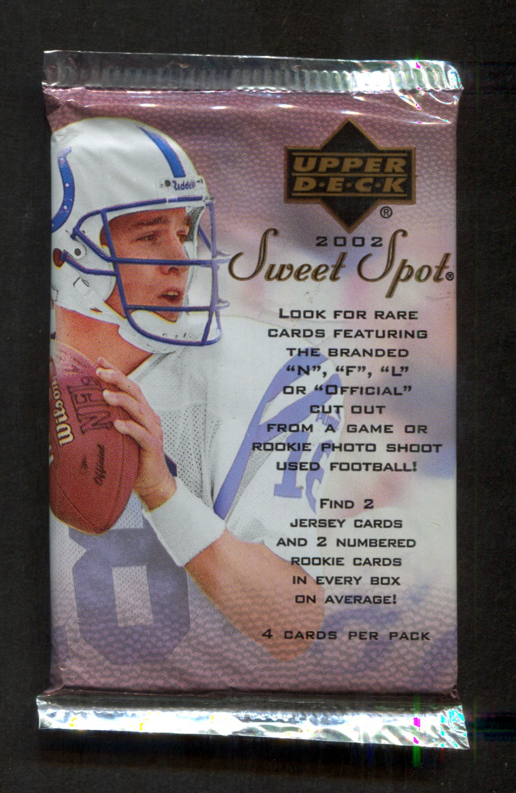2002 Upper Deck Sweet Spot Football Unopened Pack (Hobby) (4)