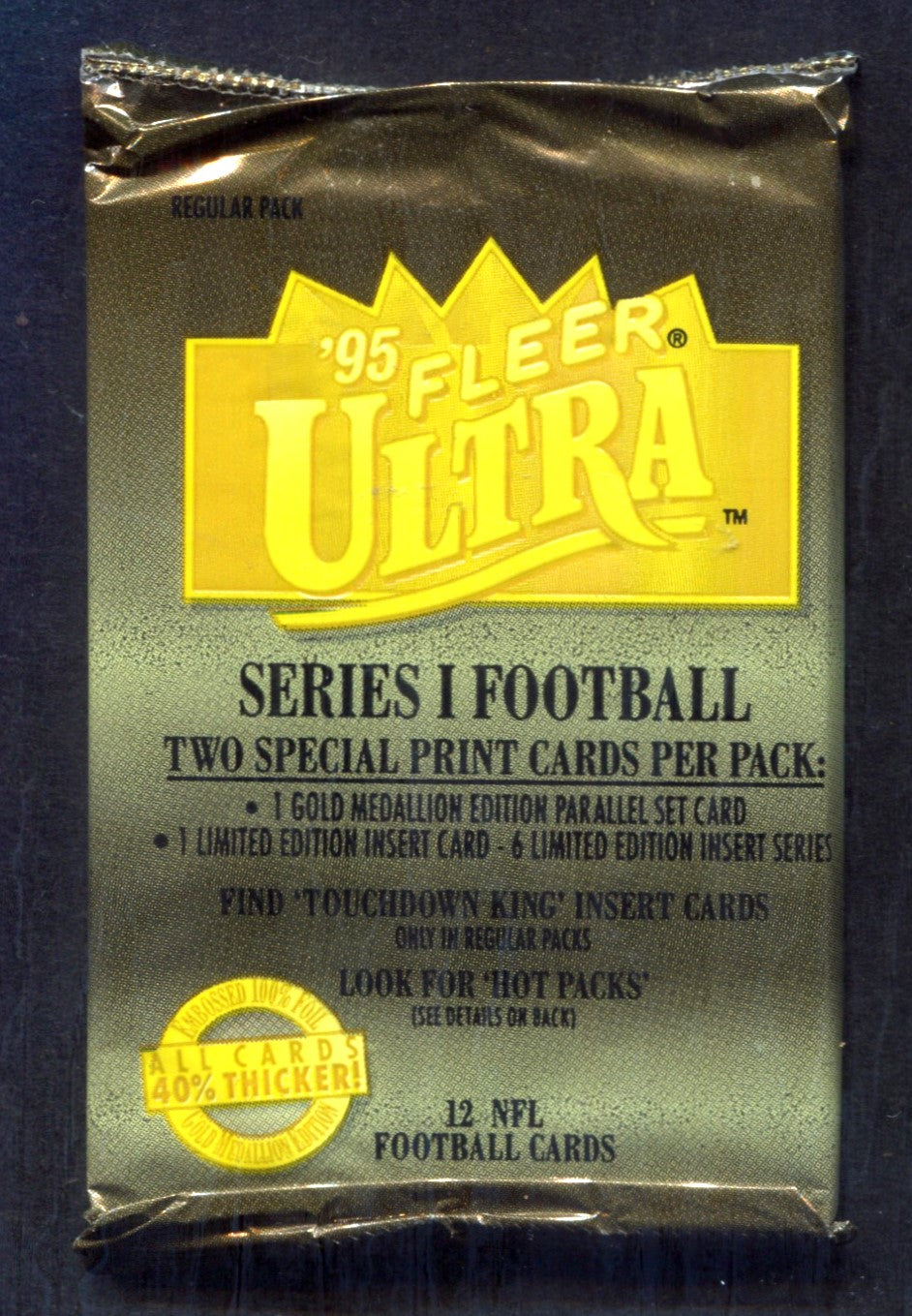 1995 Fleer Ultra Football Unopened Series 1 Pack (Regular) (12)