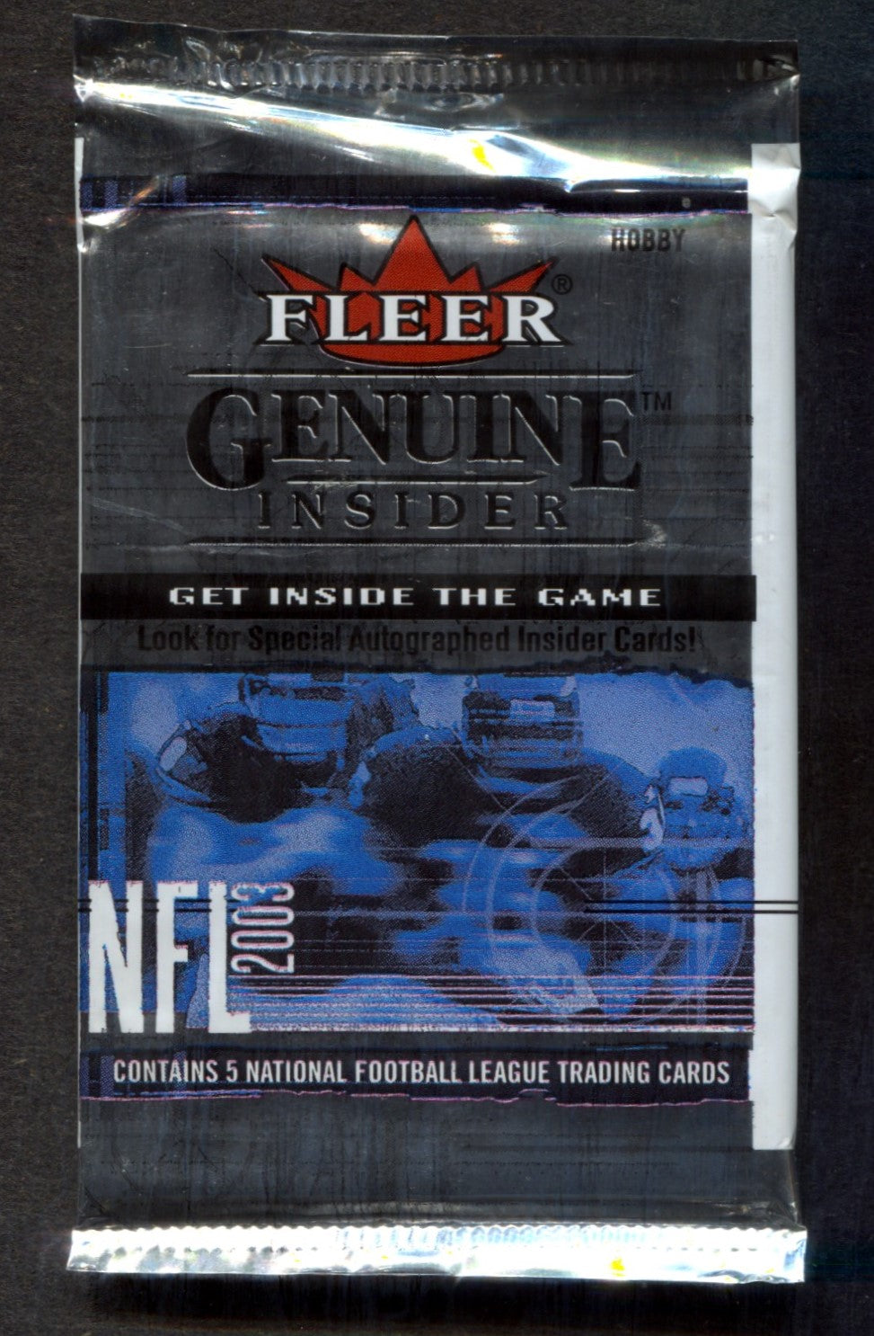 2003 Fleer Genuine Insider Football Unopened Pack (Hobby) (5)