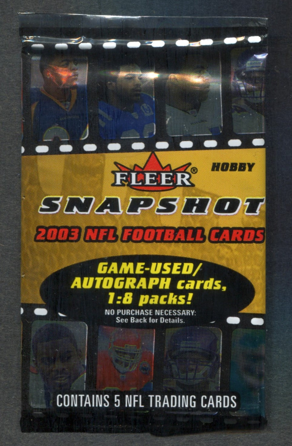 2003 Fleer Snapshot Football Unopened Pack (Hobby) (5)