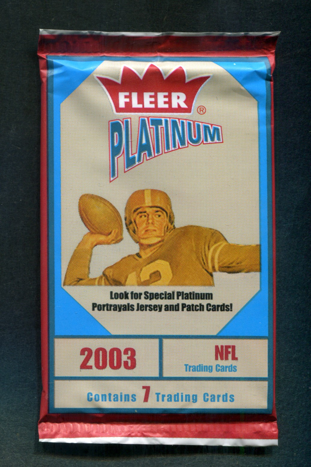 2003 Fleer Platinum Football Unopened Pack (7)