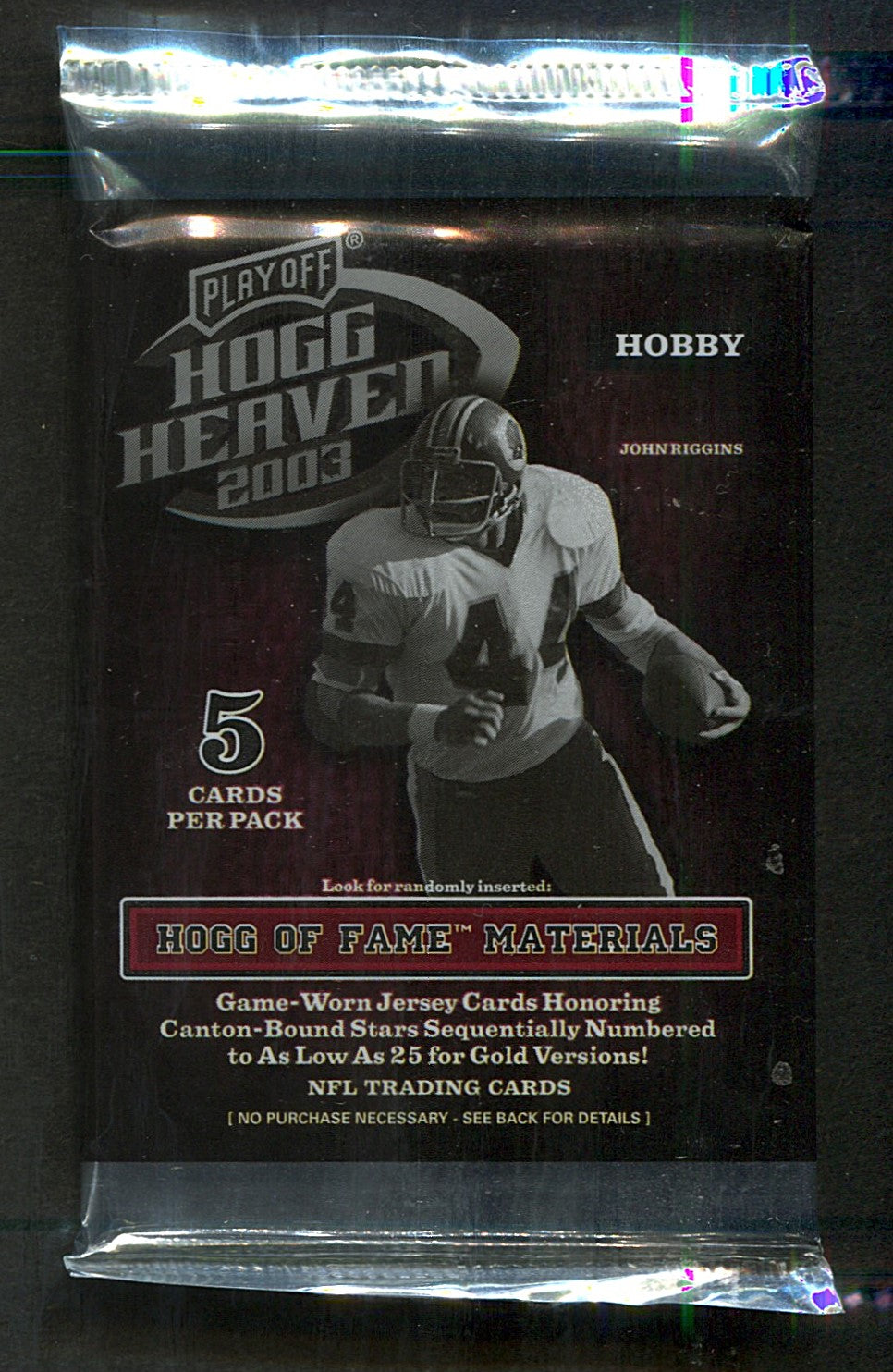 2003 Playoff Hogg Heaven Football Unopened Pack (Hobby) (5)