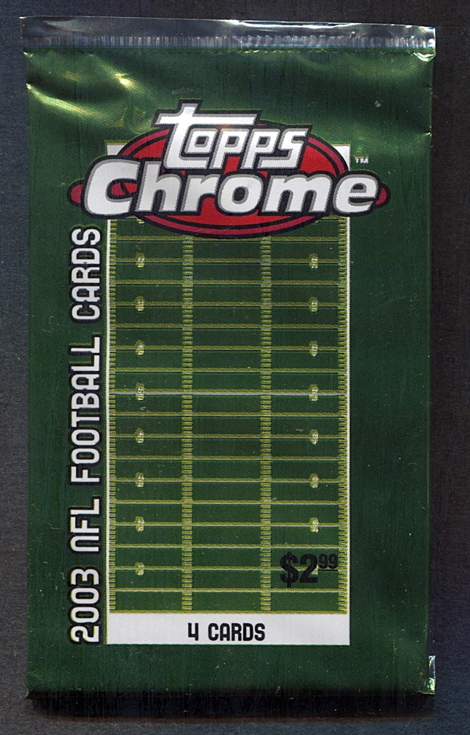 2003 Topps Chrome Football Unopened Pack (Retail) (Pre-Priced) (4)